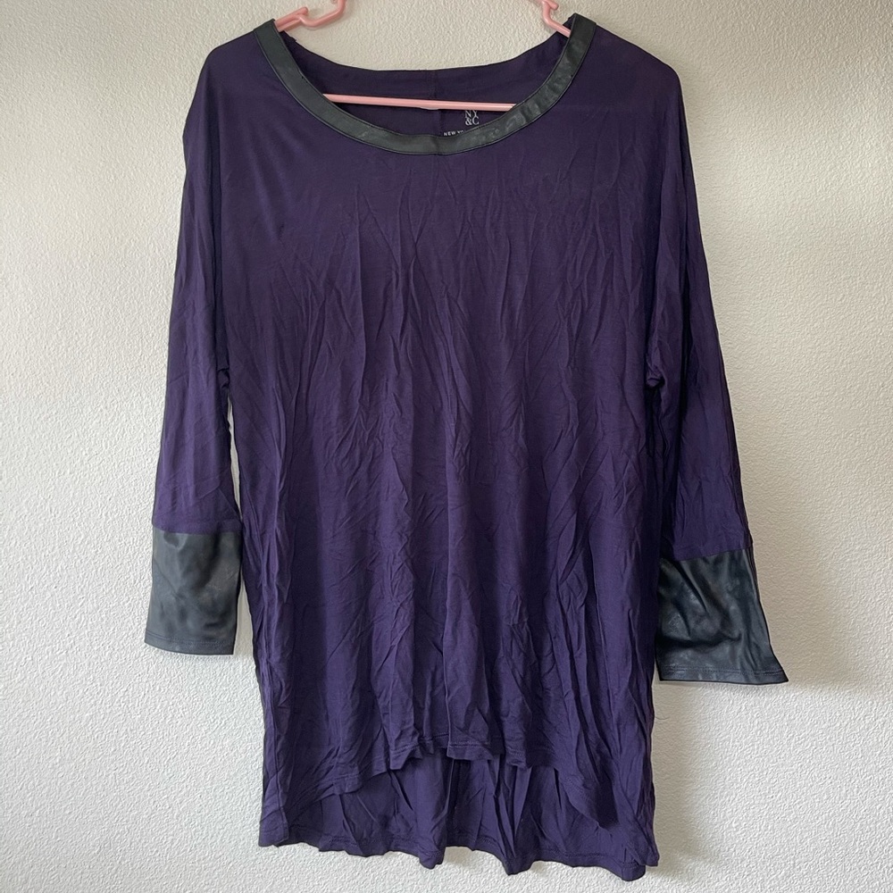 NWOT New York & Company Purple Blouse